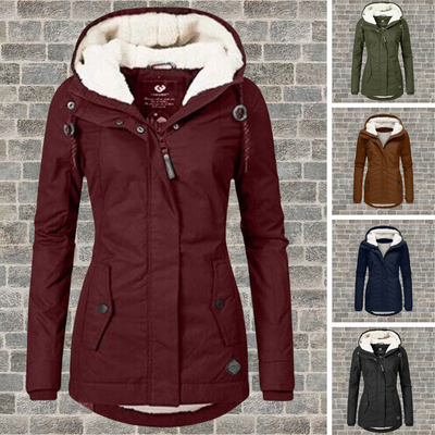 Warme Dames Winterjas met Capuchon – Perfect voor Herfst & Kou