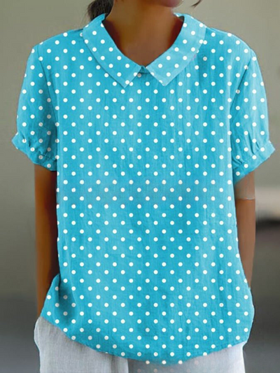 Floral Pattern Casual Blouse for Women