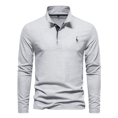 Lange Mouwen Polo Sweater voor Heren