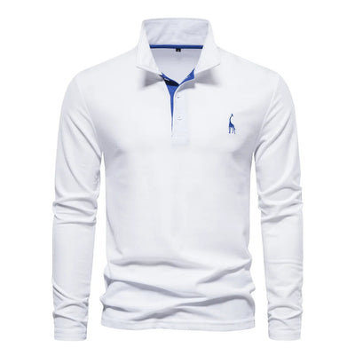 Lange Mouwen Polo Sweater voor Heren