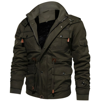 Katoenen Militaire Jas voor Heren