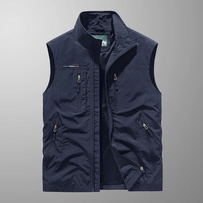 Lichtgewicht Nylon Heren Vest met Meerdere Zakken