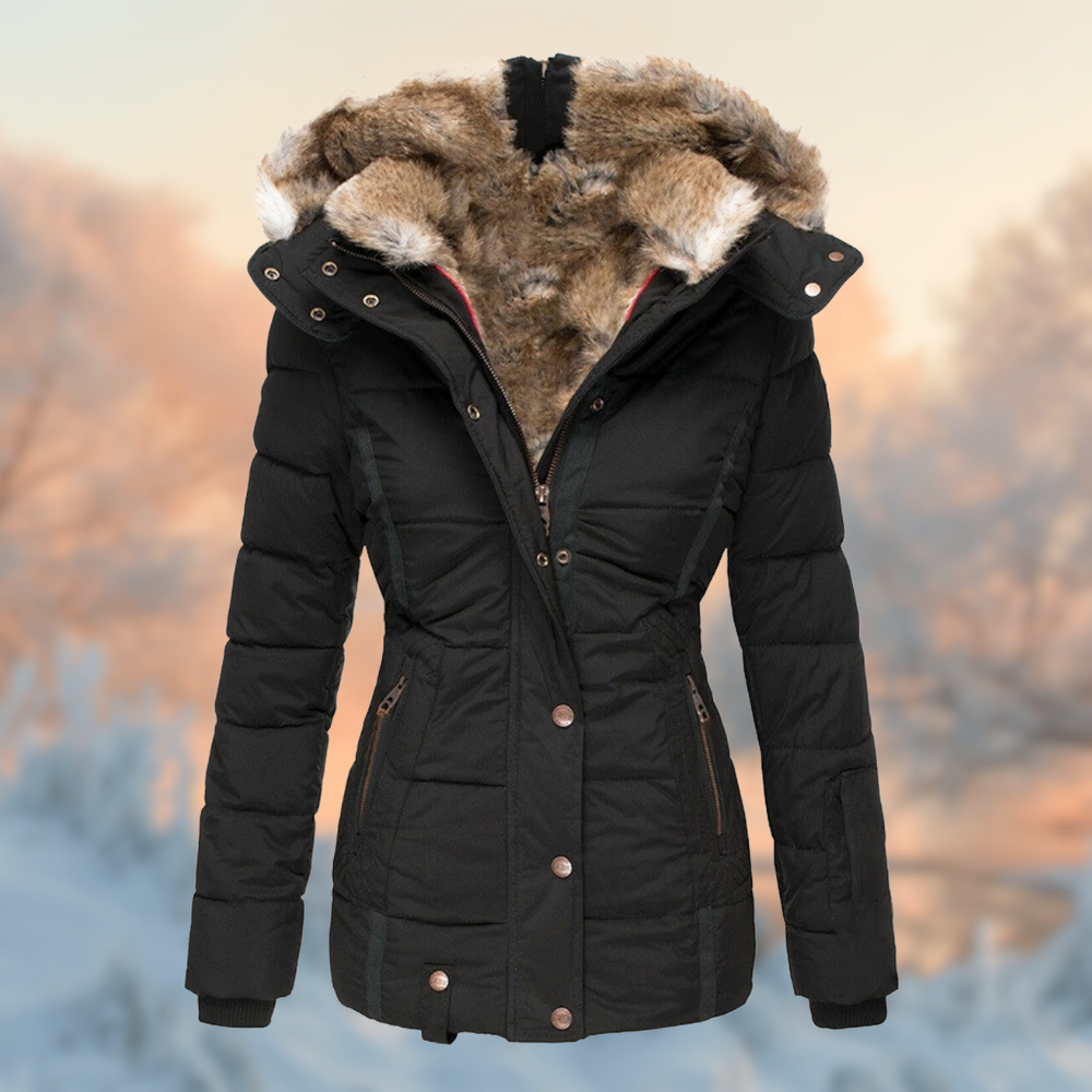 Katoenen Hooded Winterjas voor Dames