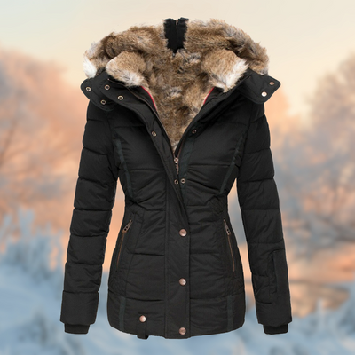 Gevoerde winterjas met warme fleece voering voor dames