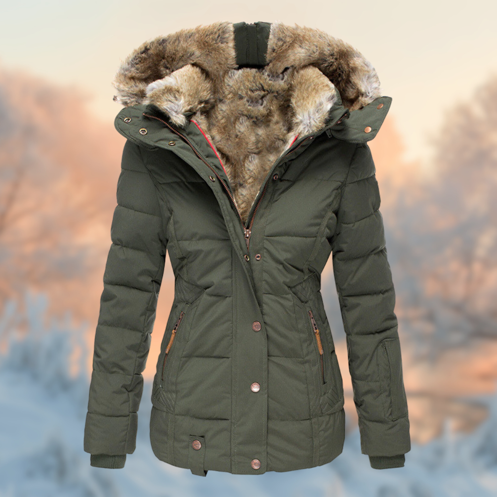 Katoenen Hooded Winterjas voor Dames