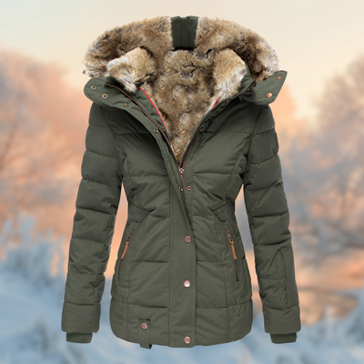 Katoenen Hooded Winterjas voor Dames