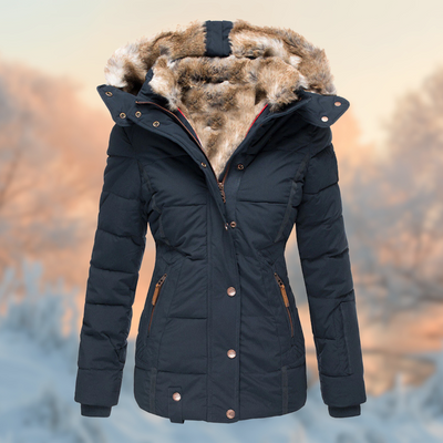 Gevoerde winterjas met warme fleece voering voor dames