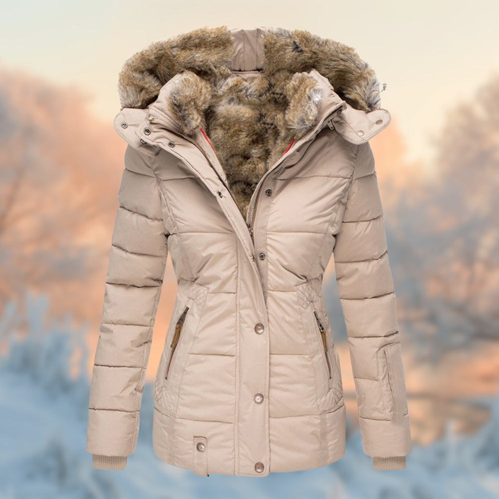 Katoenen Hooded Winterjas voor Dames