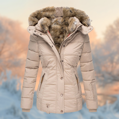 Katoenen Hooded Winterjas voor Dames