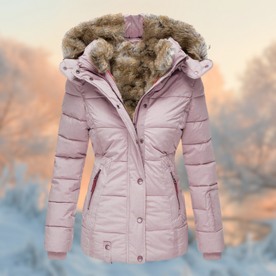 Gevoerde winterjas met warme fleece voering voor dames