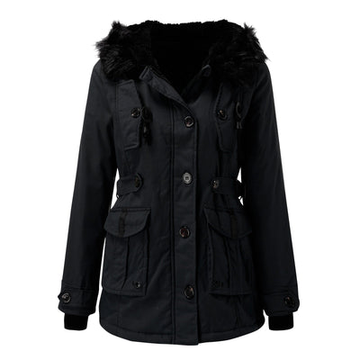 Casual Lange Parka met Capuchon voor Dames