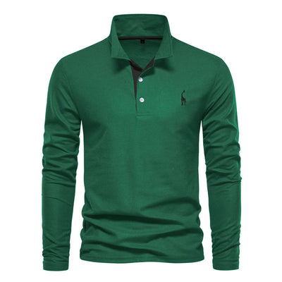 Lange Mouwen Polo Sweater voor Heren