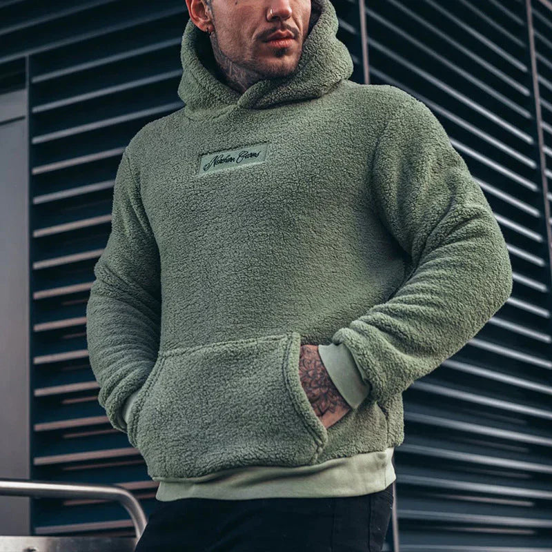 Louis-Lange Mouw Pluche Hoodie