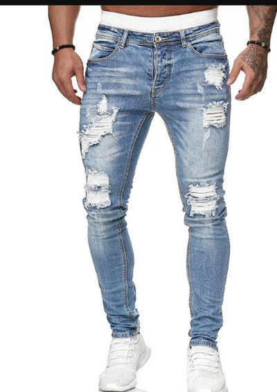 Malcolm-Gescheurde jeans voor mannen - Huis Van Stijl