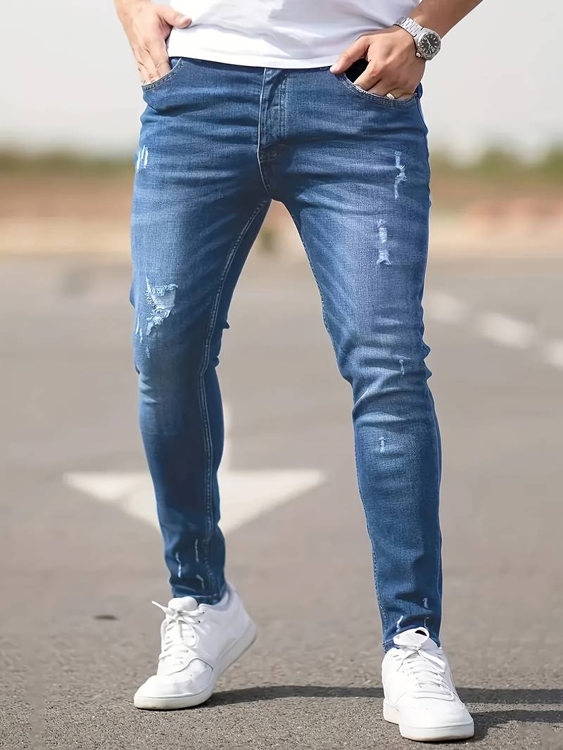 Malcolm-Gescheurde jeans voor mannen - Huis Van Stijl