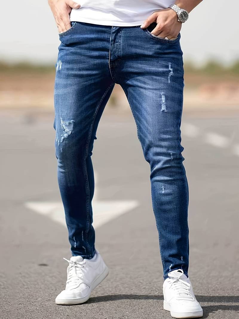 Malcolm-Gescheurde jeans voor mannen - Huis Van Stijl