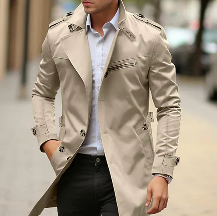 Elegante trenchcoat voor heren