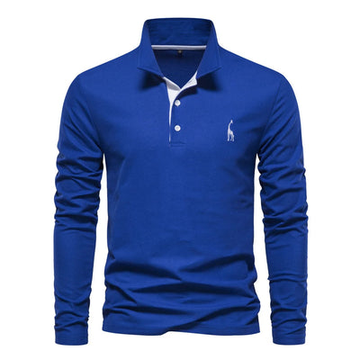 Lange Mouwen Polo Sweater voor Heren