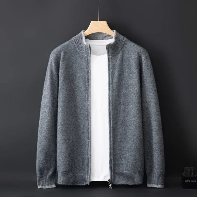 Chique Gebreide Cardigan met Rits voor Heren