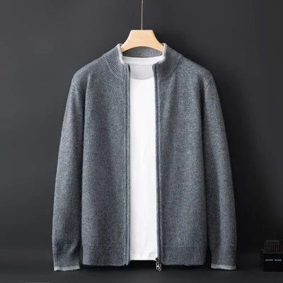 Chique Gebreide Cardigan met Rits voor Heren