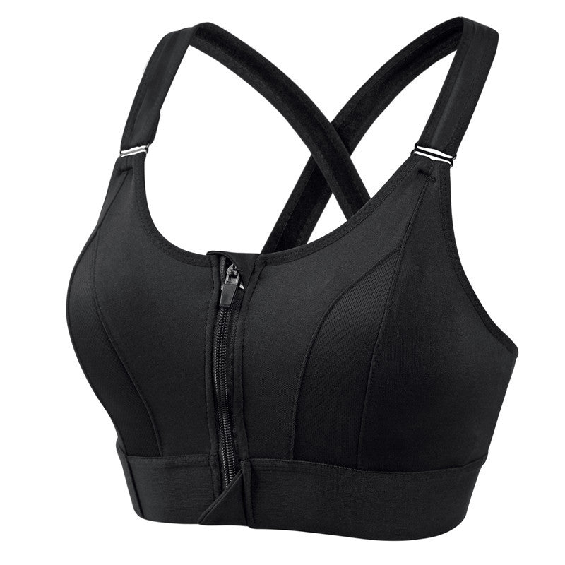 Ademende Sportbeha met Ritssluiting voor Dames