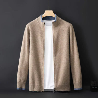 Chique Gebreide Cardigan met Rits voor Heren