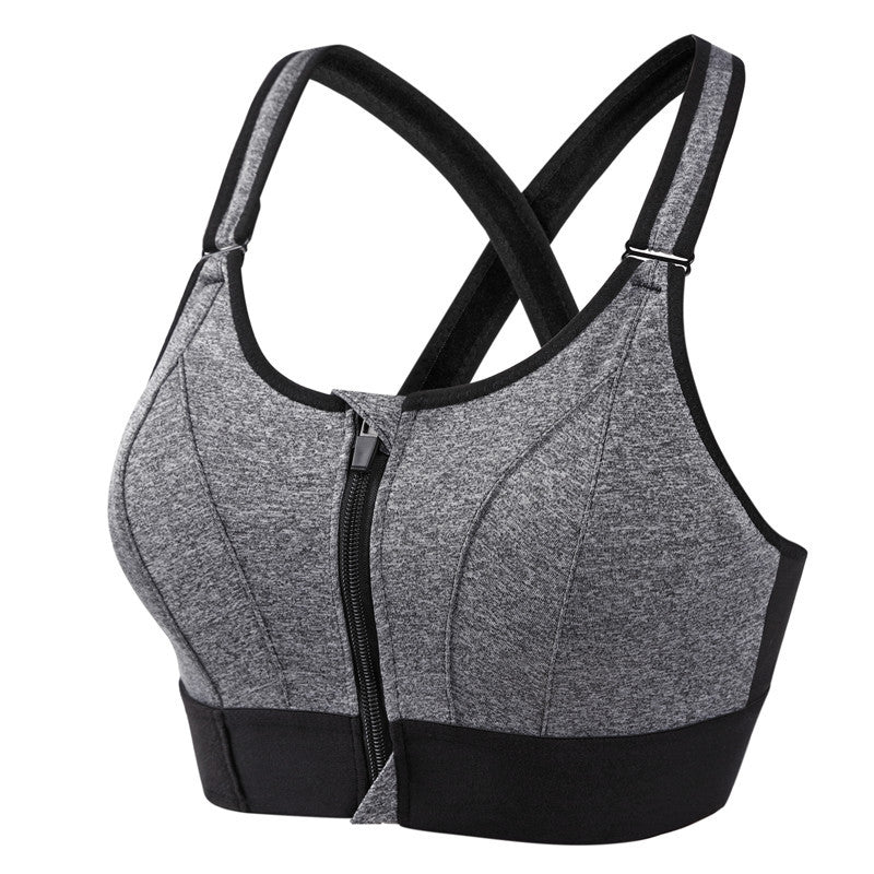 Ademende Sportbeha met Ritssluiting voor Dames
