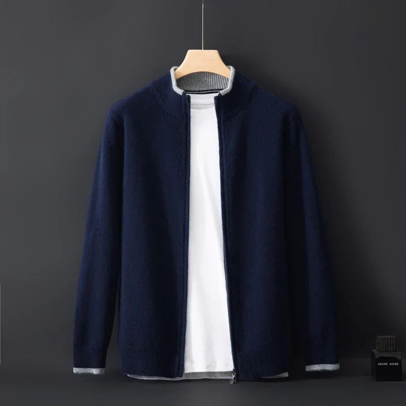 Chique Gebreide Cardigan met Rits voor Heren