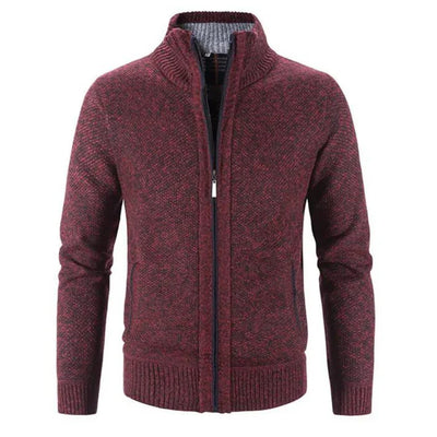 Hayden- Hoog Hals Vest Sweater Jasje - Huis Van Stijl