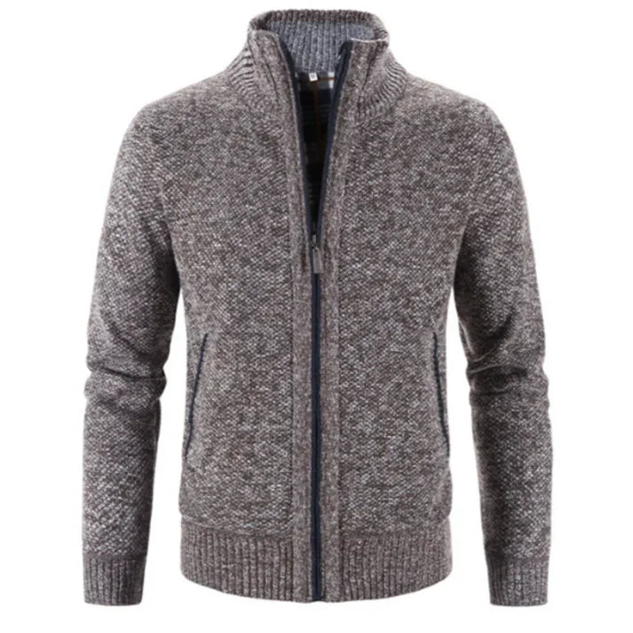 Hayden- Hoog Hals Vest Sweater Jasje - Huis Van Stijl