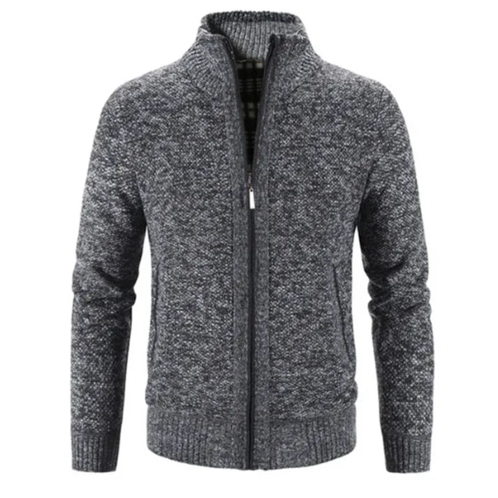 Hayden- Hoog Hals Vest Sweater Jasje - Huis Van Stijl