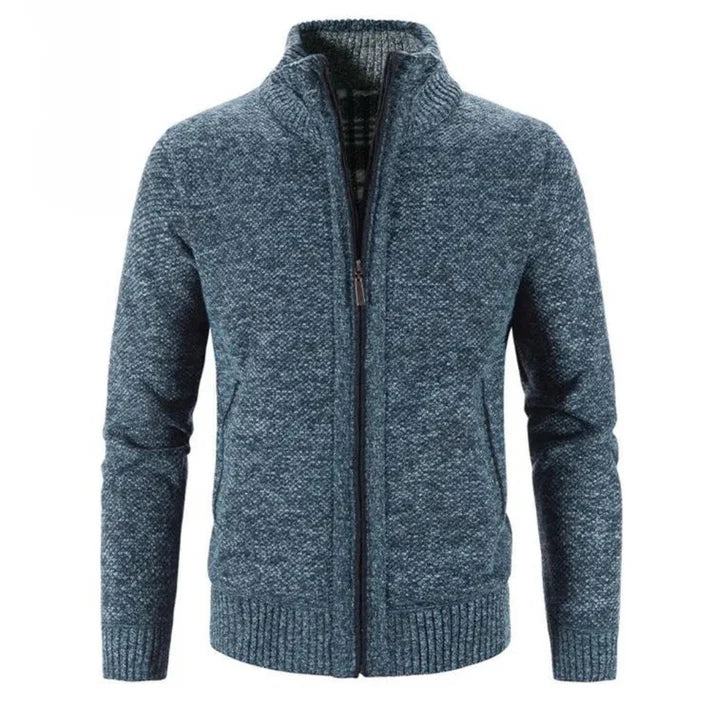 Hayden- Hoog Hals Vest Sweater Jasje - Huis Van Stijl