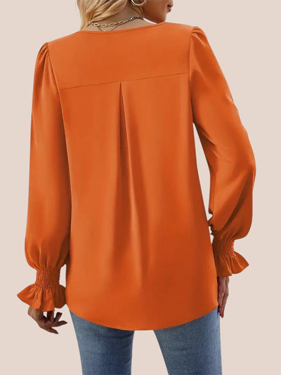 V-Hals Wijde Blouse voor Dames