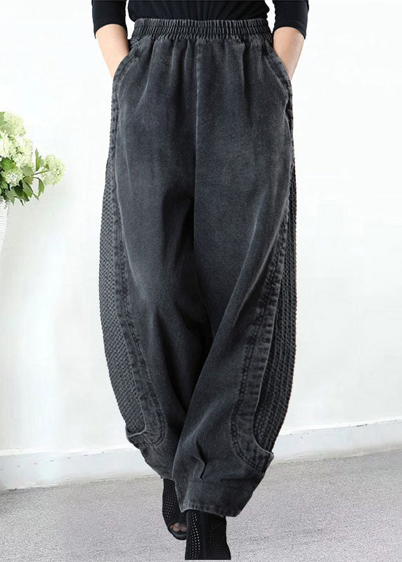 Katoenen Harem Broek met Hoge Taille voor Dames
