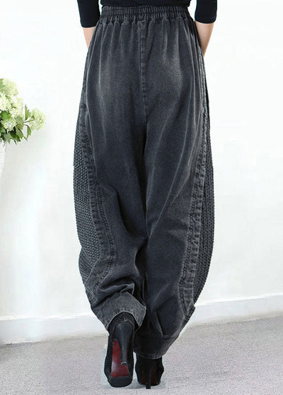 Katoenen Harem Broek met Hoge Taille voor Dames