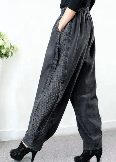 Katoenen Harem Broek met Hoge Taille voor Dames