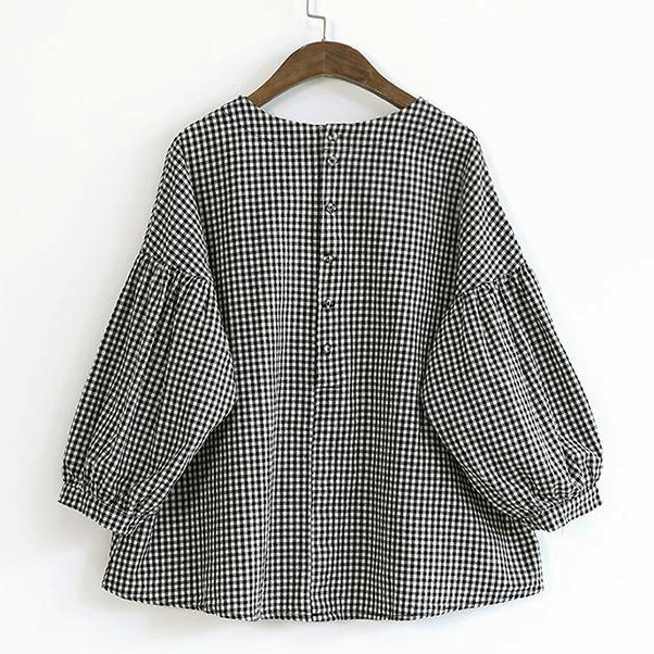 Katoenen Blouse met Asymmetrische Snit voor Dames