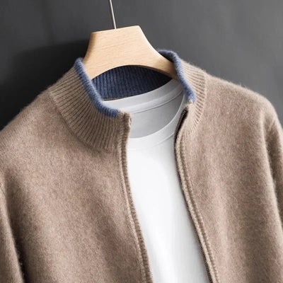 Chique Gebreide Cardigan met Rits voor Heren