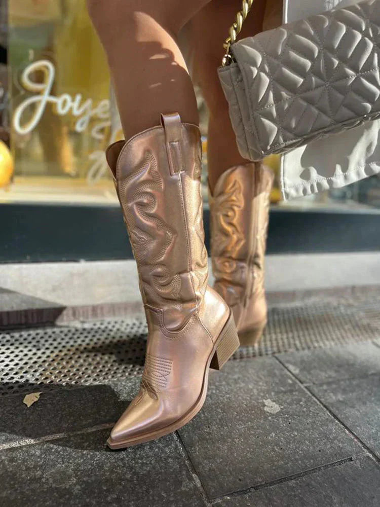 Metallic Cowboy Laarzen voor Dames