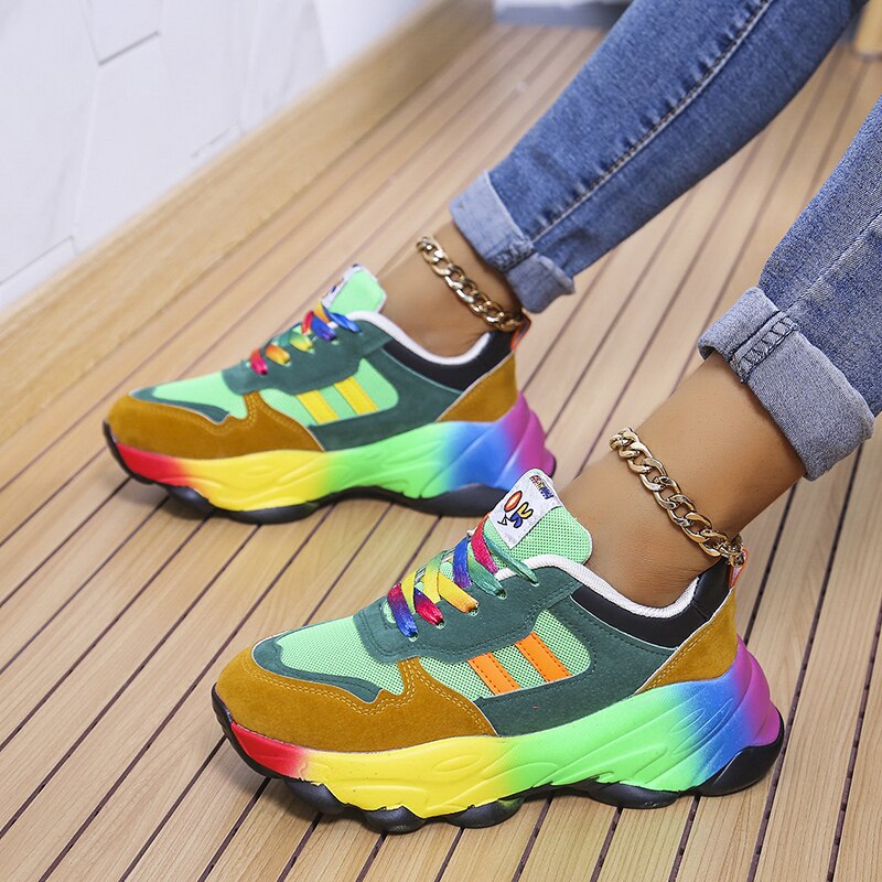 Kleurrijke Casual Sneakers voor Vrouwen