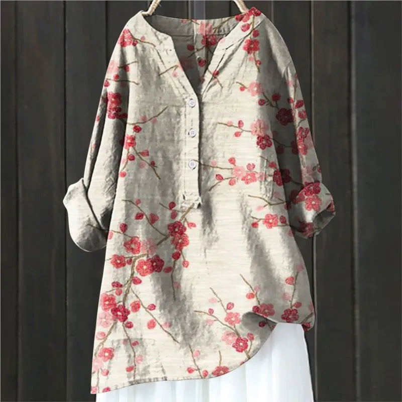 Marga - Casual blouse met bloemenprint - Huis Van Stijl