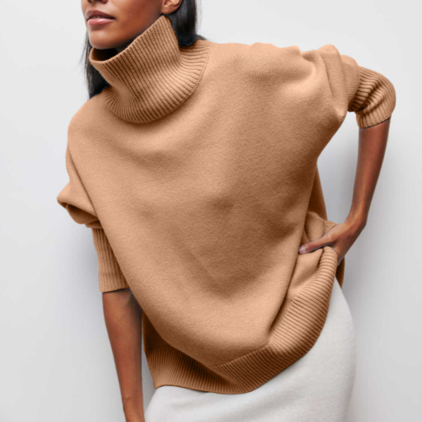 Trendy Sweater met Halfhoge Kraag voor Dames