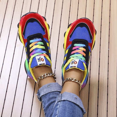 Kleurrijke Casual Sneakers voor Vrouwen