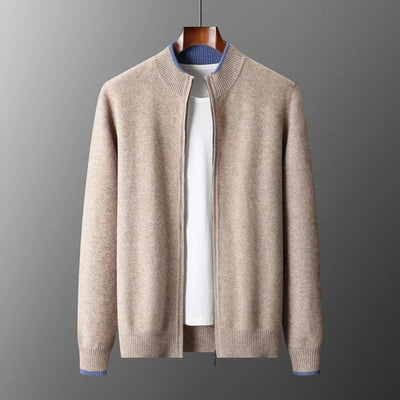 Chique Gebreide Cardigan met Rits voor Heren