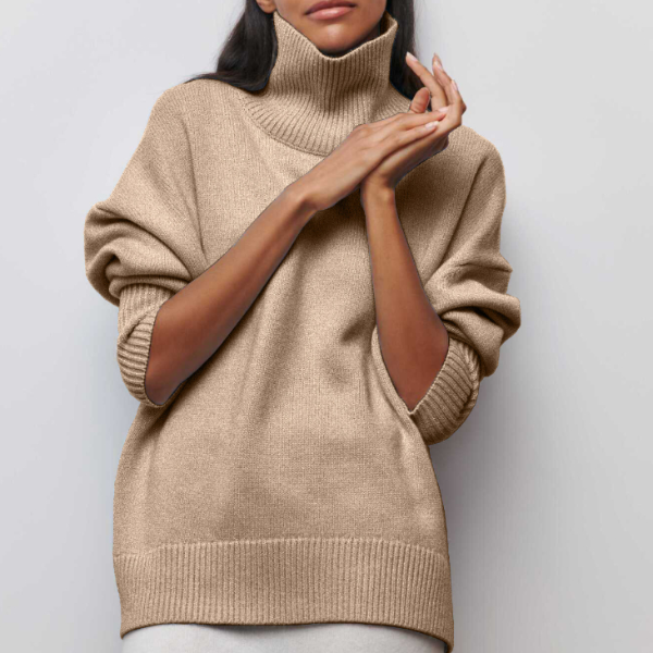 Trendy Sweater met Halfhoge Kraag voor Dames