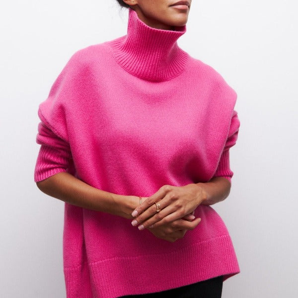 Trendy Sweater met Halfhoge Kraag voor Dames