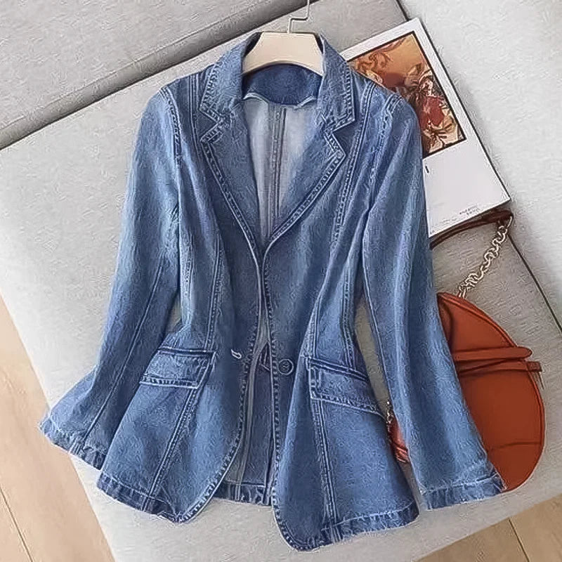 Denim Blazer voor Dames