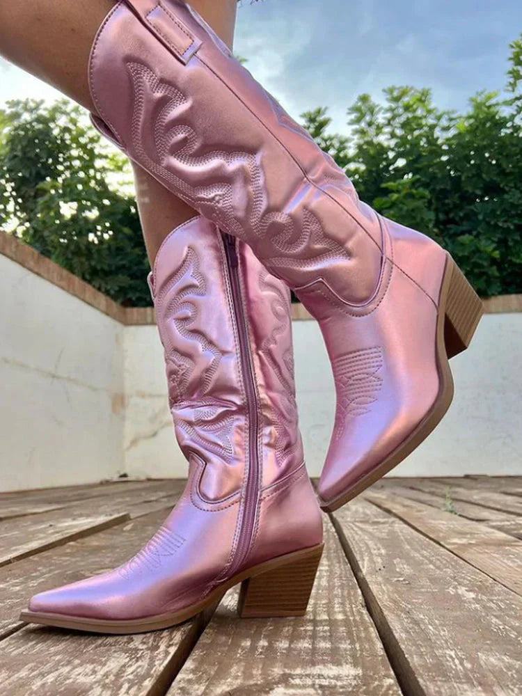 Metallic Cowboy Laarzen voor Dames