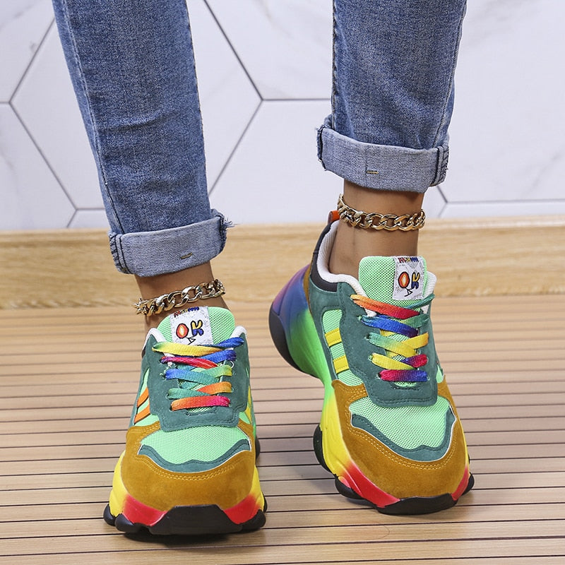 Kleurrijke Casual Sneakers voor Vrouwen