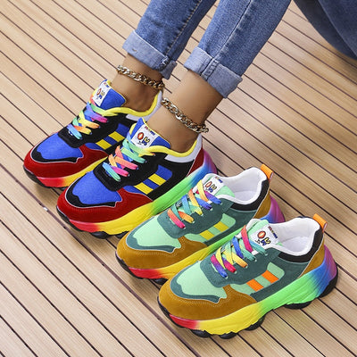 Kleurrijke Casual Sneakers voor Vrouwen